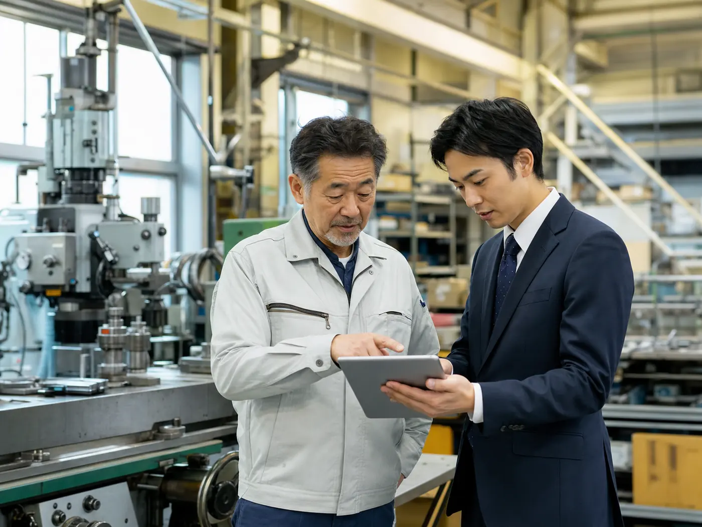 松戸・東葛エリアの製造業承継を相談する経営者とアドバイザー